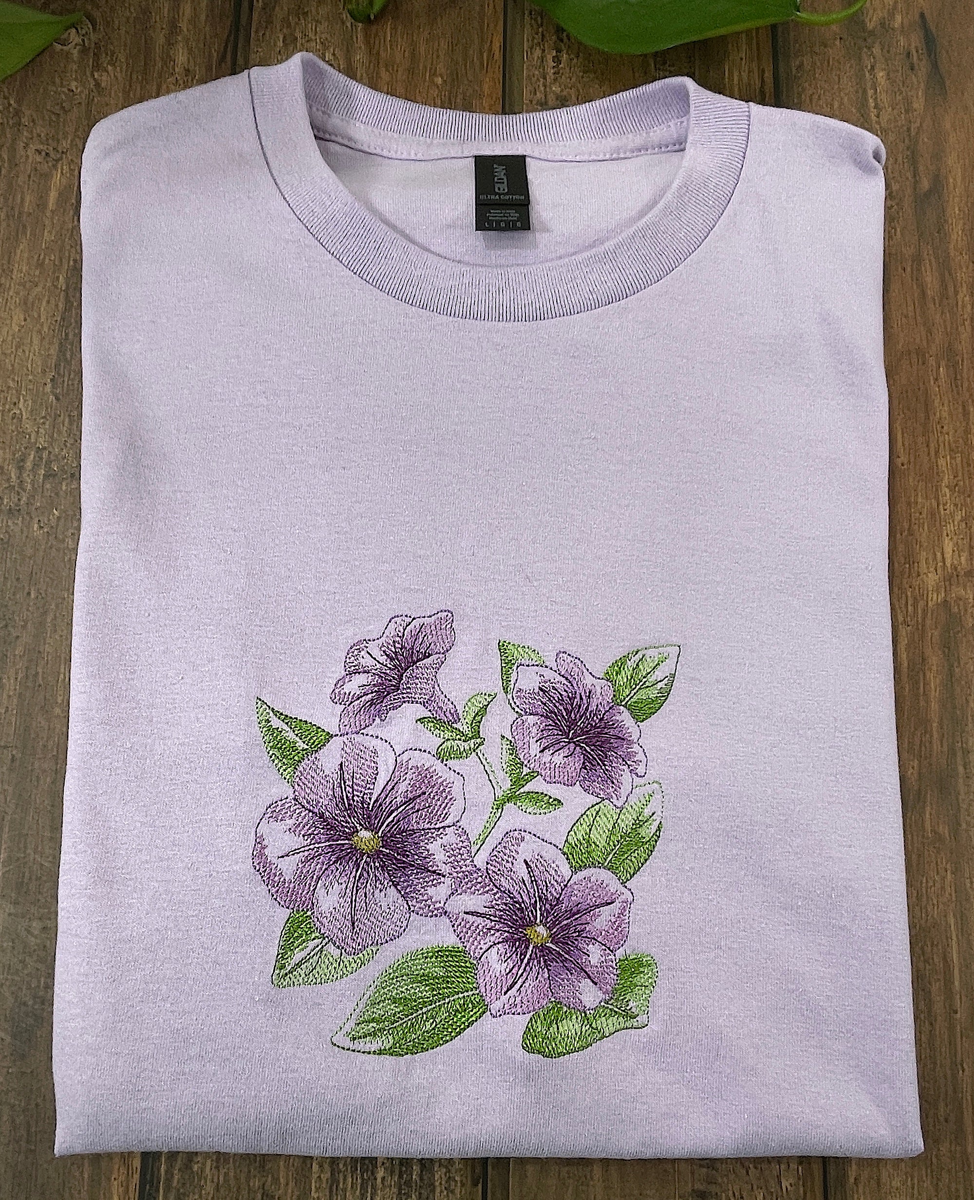 Orchid Sketch Flower T-shirt