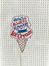 Ice Cream towel - microfiber waffle weave hand  towel - Kitchen towel