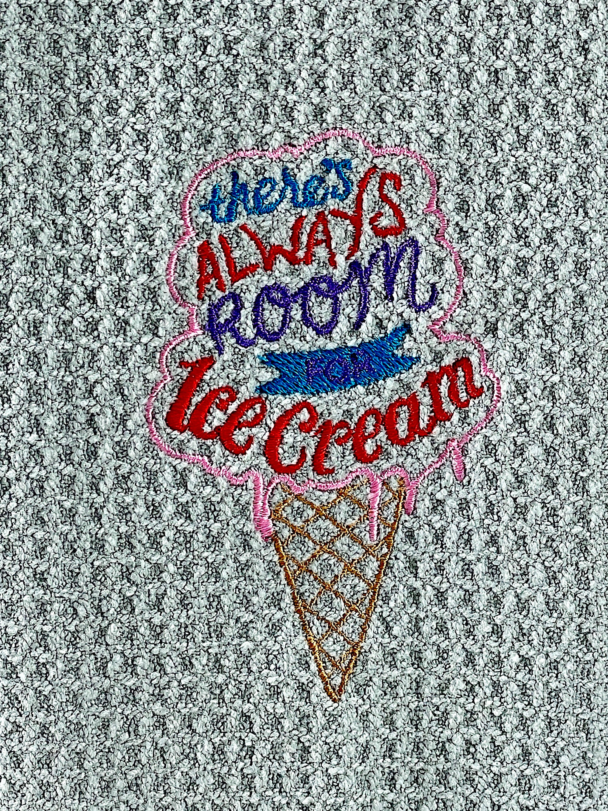 Ice Cream towel - microfiber waffle weave hand  towel - Kitchen towel