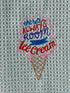 Ice Cream towel - microfiber waffle weave hand  towel - Kitchen towel