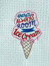 Ice Cream towel - microfiber waffle weave hand  towel - Kitchen towel
