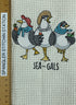 Sea Gals Nautical microfiber waffle weave hand  towel - Kitchen towel