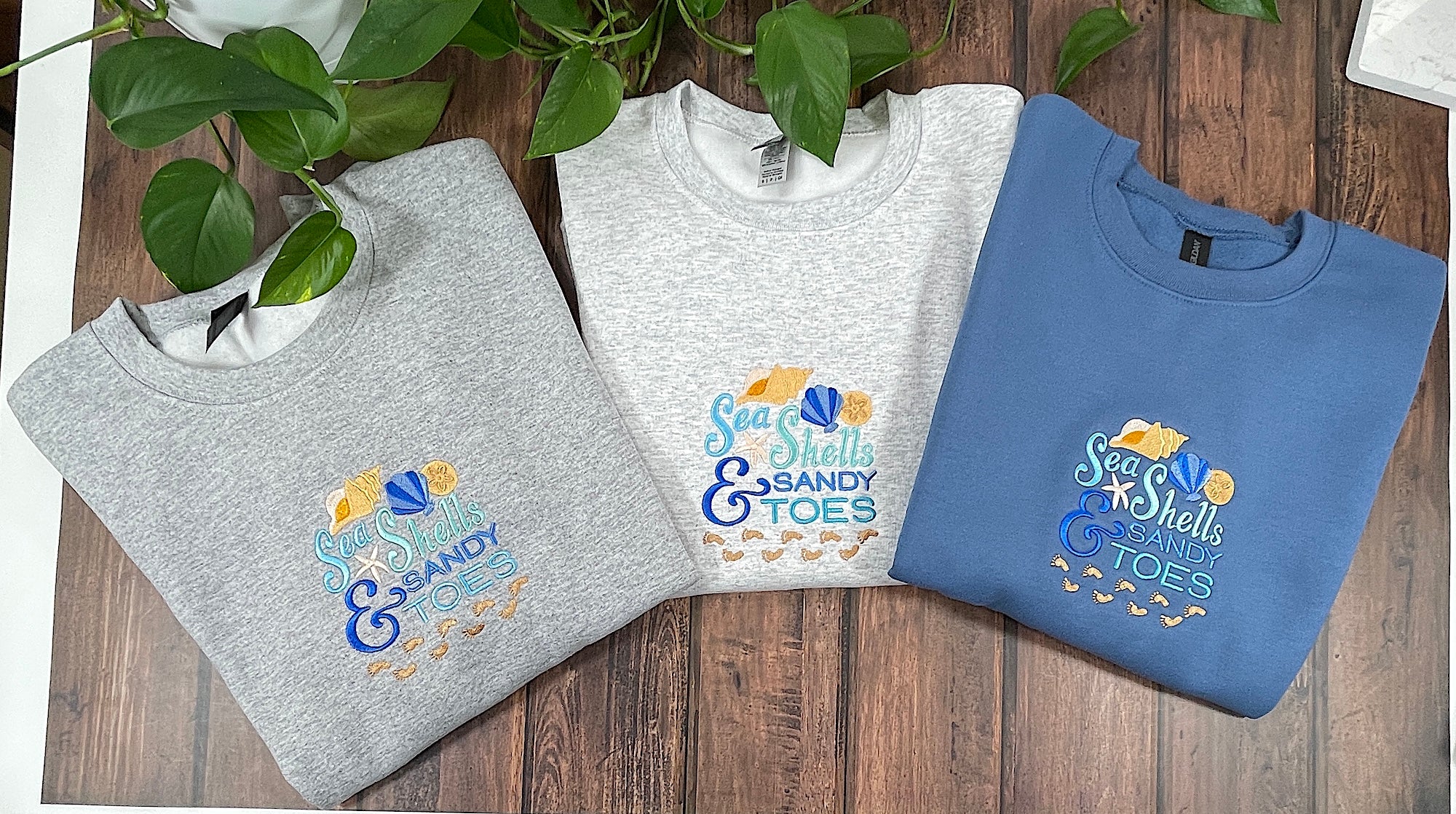 Seashells and sandy Toes sweatshirt