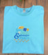 Seashells and Sandy Toes Nautical t-shirt sky blue