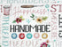 Close up of Happiness is Handmade, thread and more.