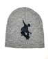 Skateboarder Embroidered Cuffless Beanie Hat
