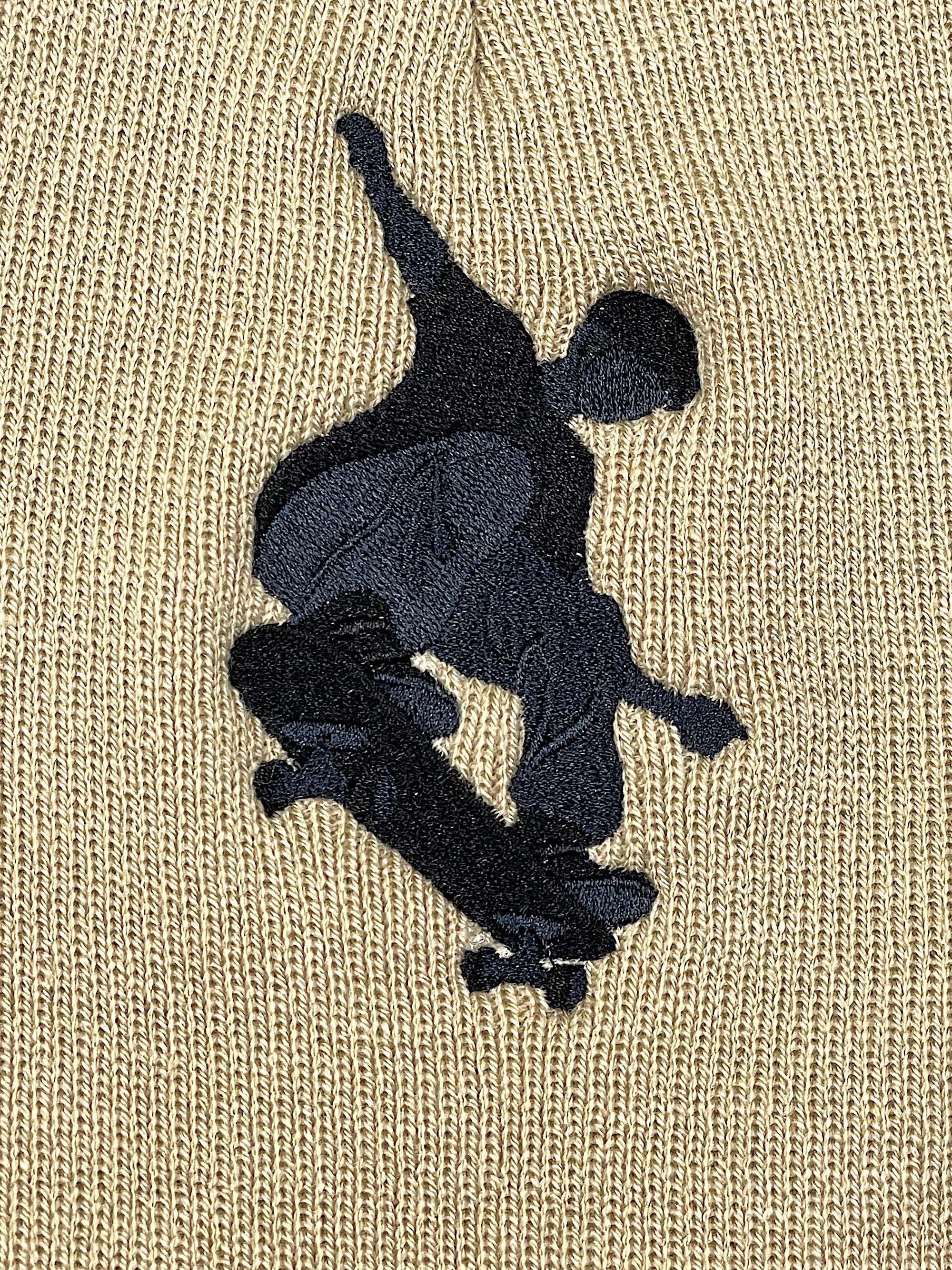 Skateboarder Embroidered Cuffless Beanie Hat