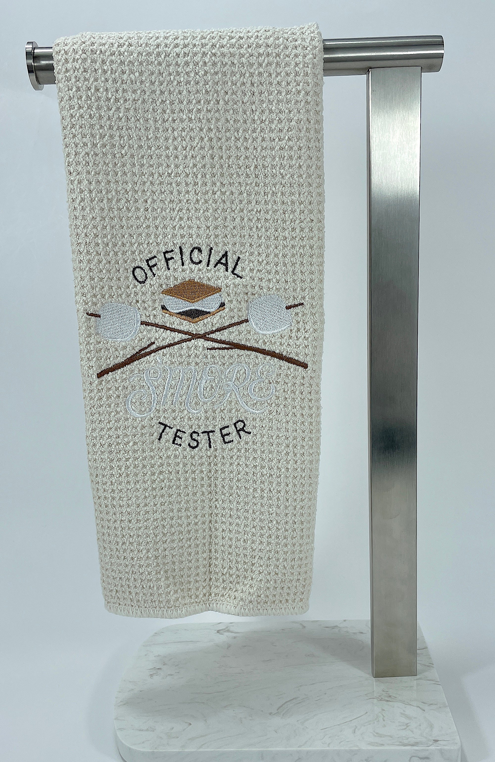 Official Smore Tester - Hand towel - Kitchen towel - Microfiber towel