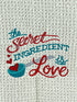 The Secret ingredient is Love - Hand towel - Kitchen towel - Microfiber Towel
