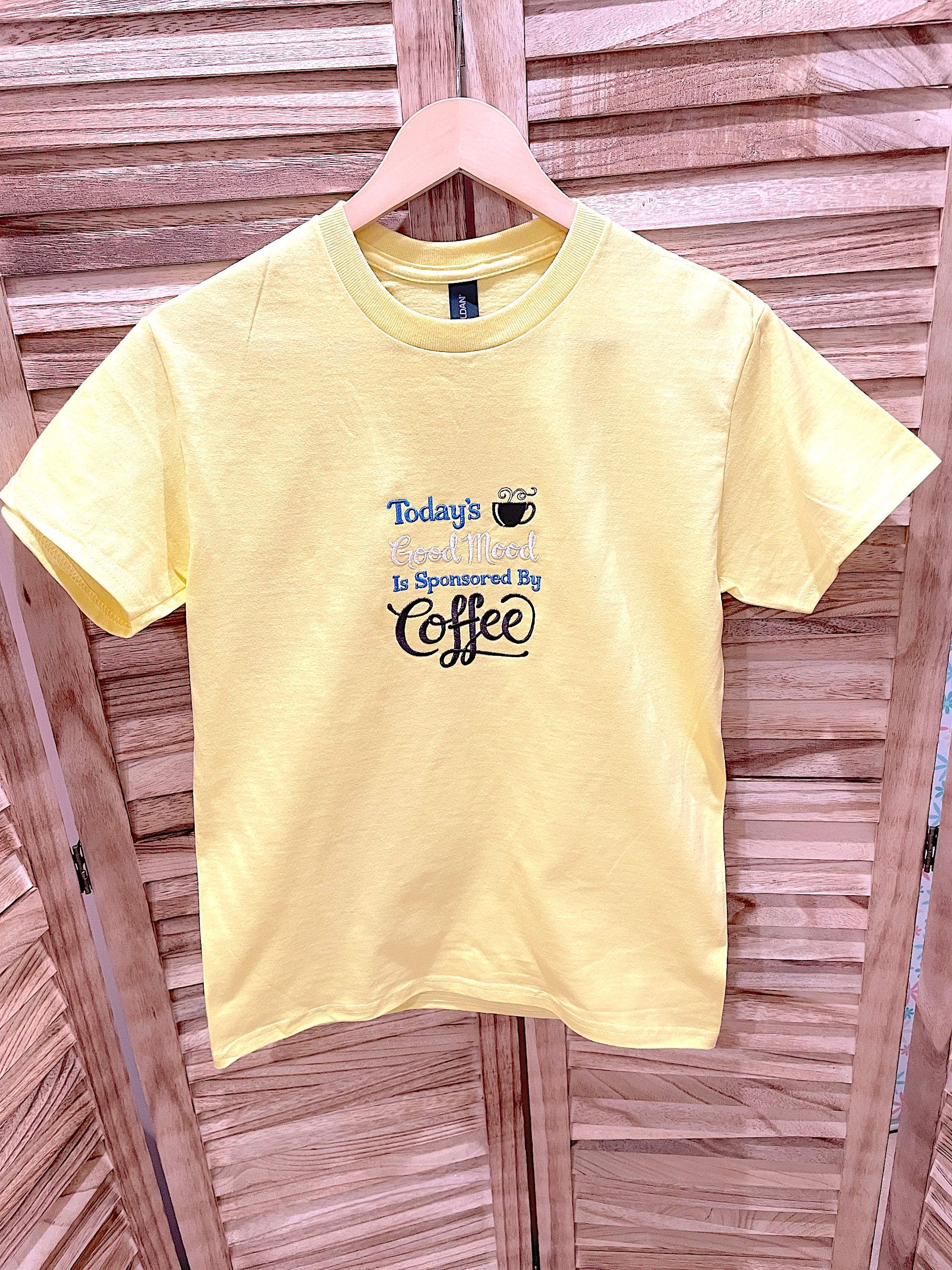 Today's Good Mood is Sponsored by Coffee T-shirt
