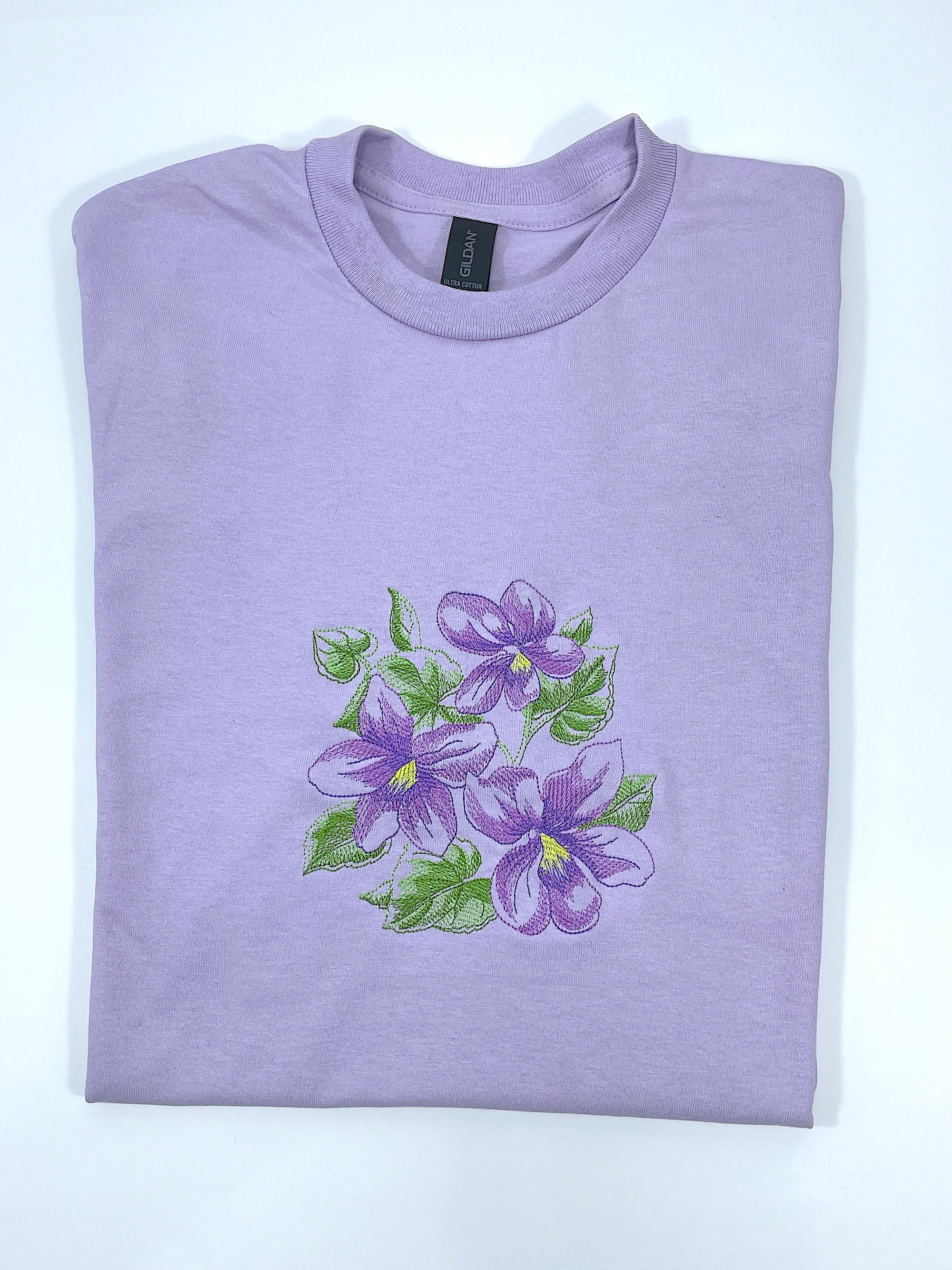 Violet Sketch Flower T-Shirt