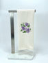 Violet Sketch Microfiber waffle weave hand towel