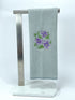 Violet Sketch Microfiber waffle weave hand towel