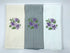 Violet Sketch Microfiber waffle weave hand towel