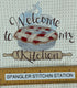 Welcome to my Kitchen Microfiber waffle weave kitchen towel