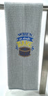 When in Doubt Bake a Cake - microfiber waffle weave hand  towel - Kitchen towel