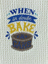 When in Doubt Bake a Cake - microfiber waffle weave hand  towel - Kitchen towel
