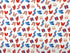 This fabric is called Star Spangled Summer and is covered in patriotic flip flops on a white background.