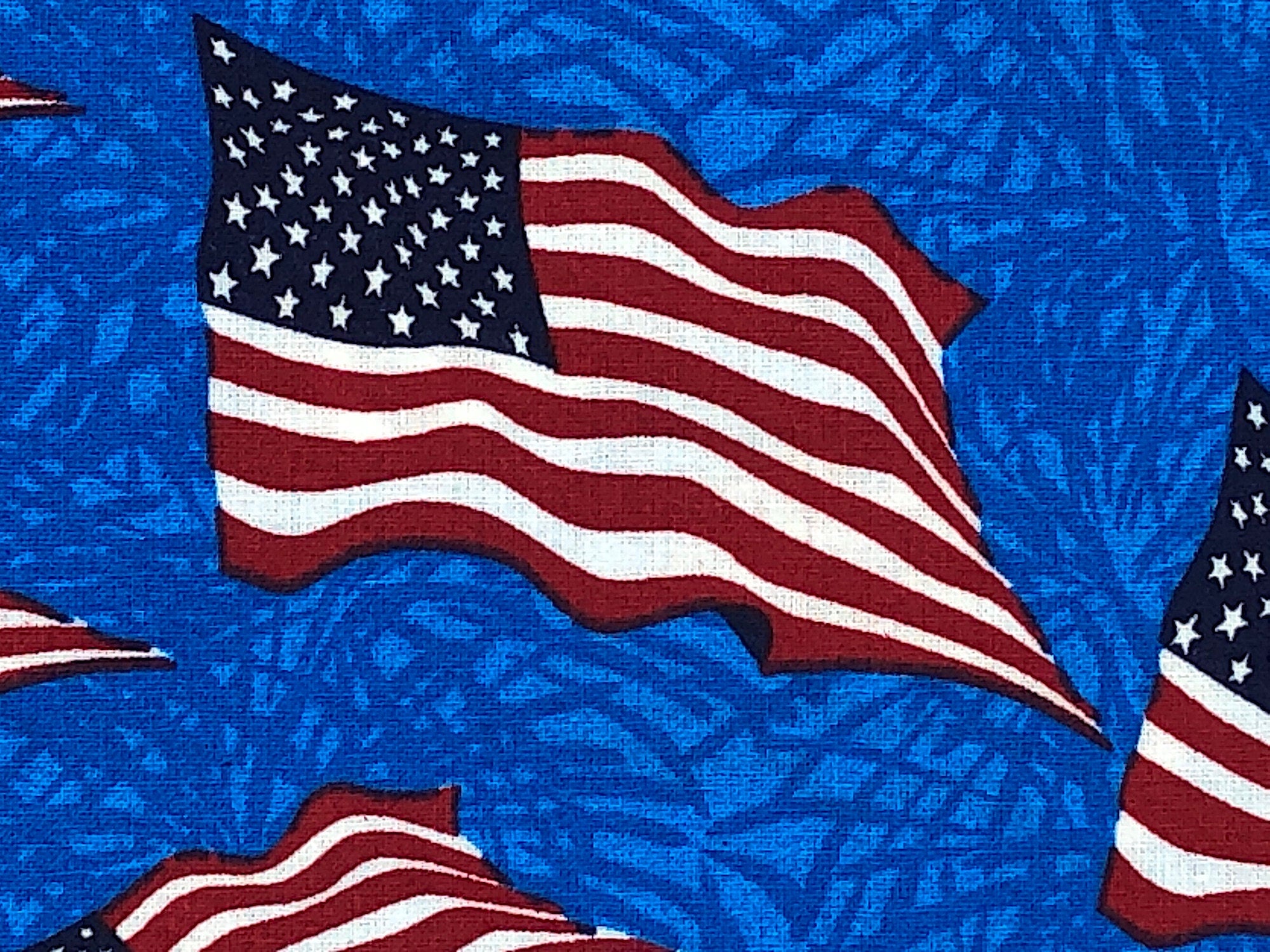 Close up of one USA flag.