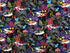 This fabric is part of The Reef collection and has various sea life and plants throughout.