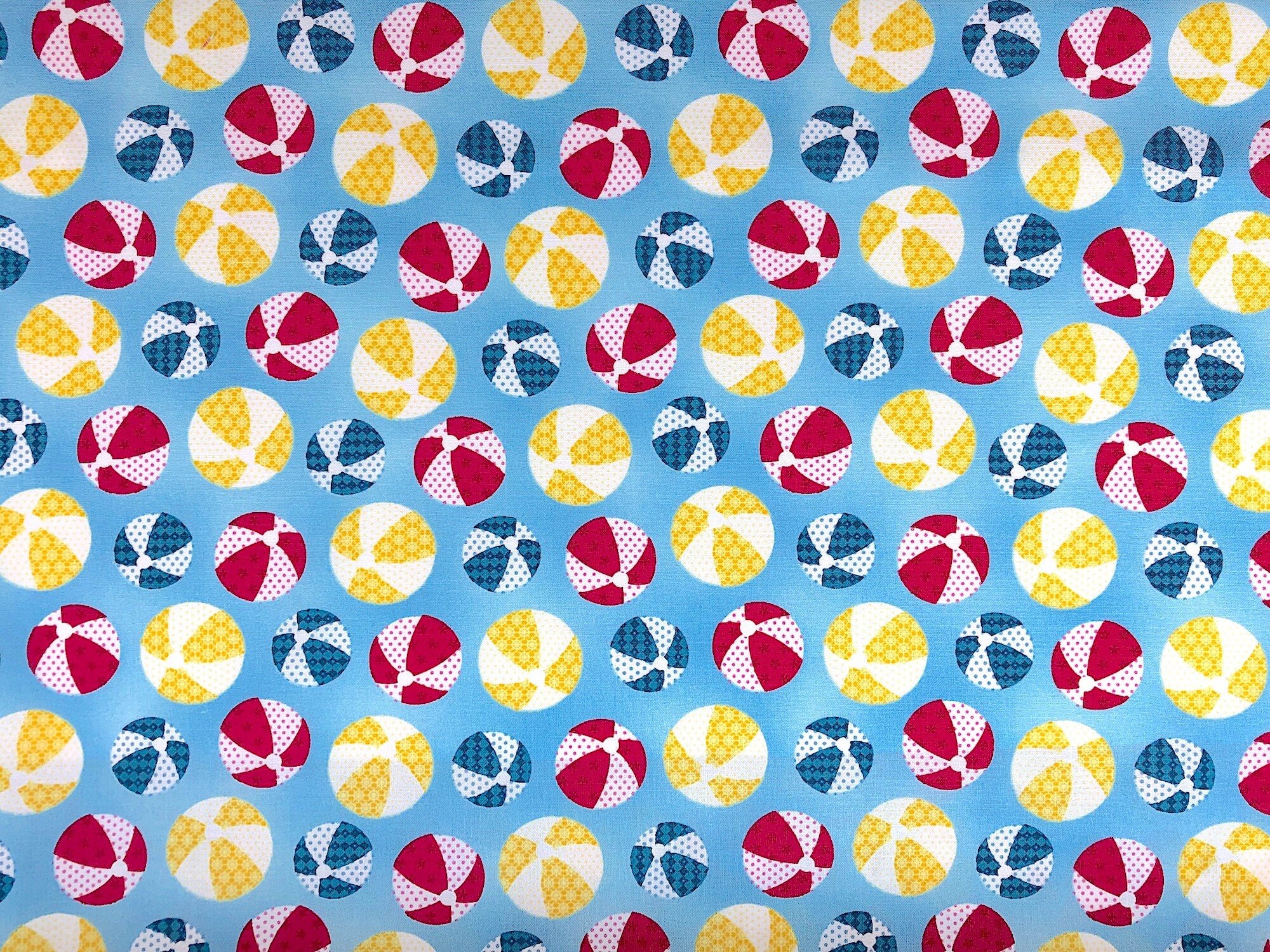 Beach Ball Fabric - Summer Fabric - Weekend Retreat - Cotton Fabric - Quilting Fabric - Henry Glass & Co. - MISC-65