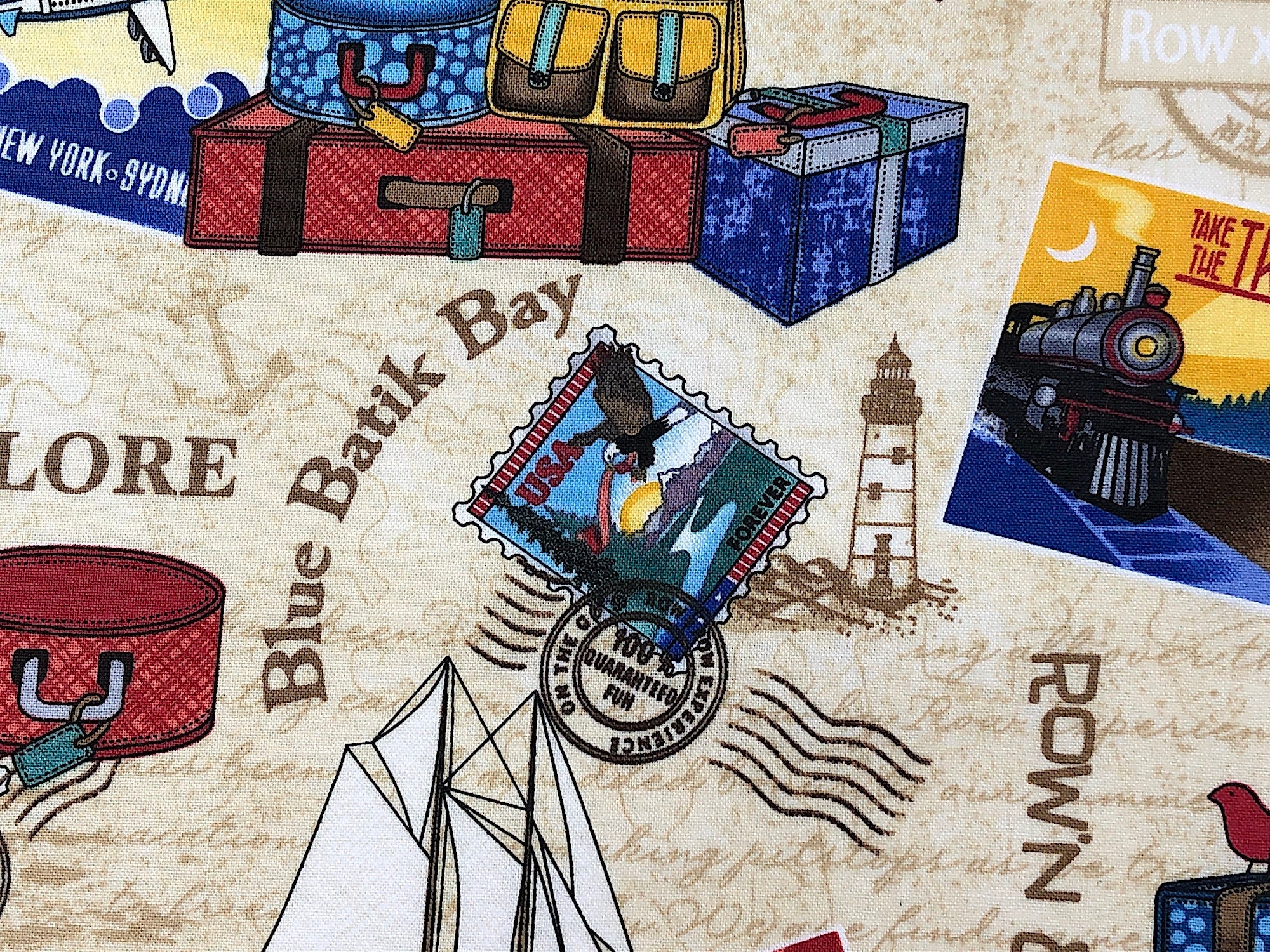 Close up of a postage stamp.
