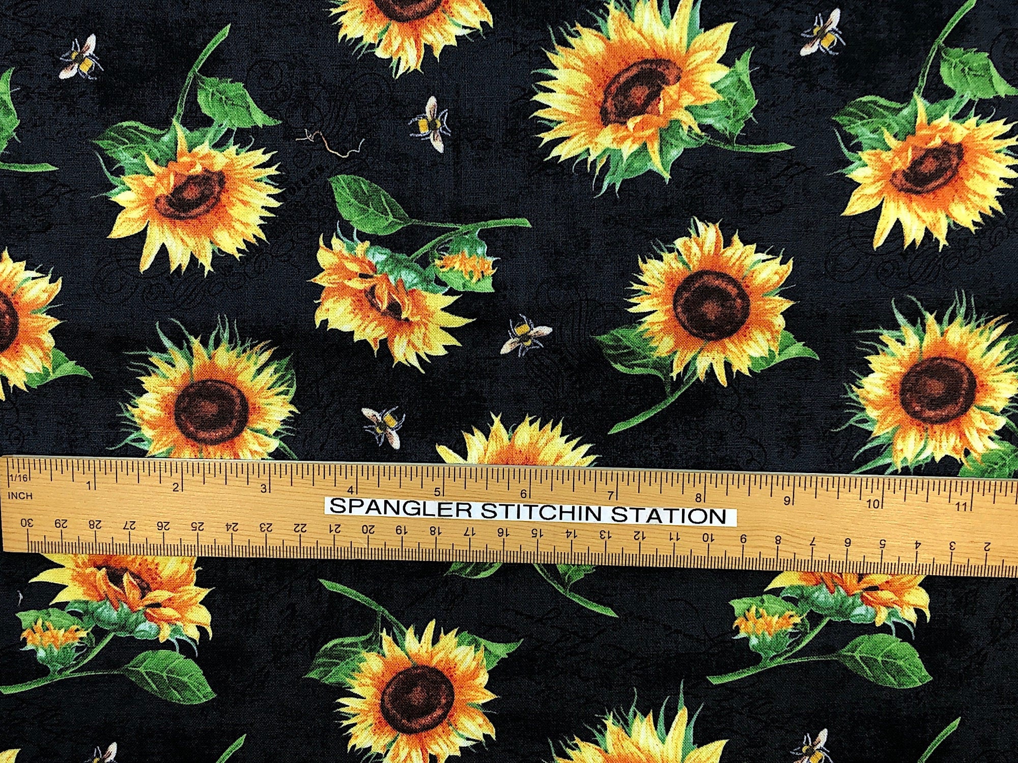 Sundance Meadow - Sunflower Fabric - Cotton Fabric - Quilting Fabric - Wilmington Prints - FL-208