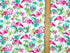Horizontal ruler on fabric to show flamingo height.