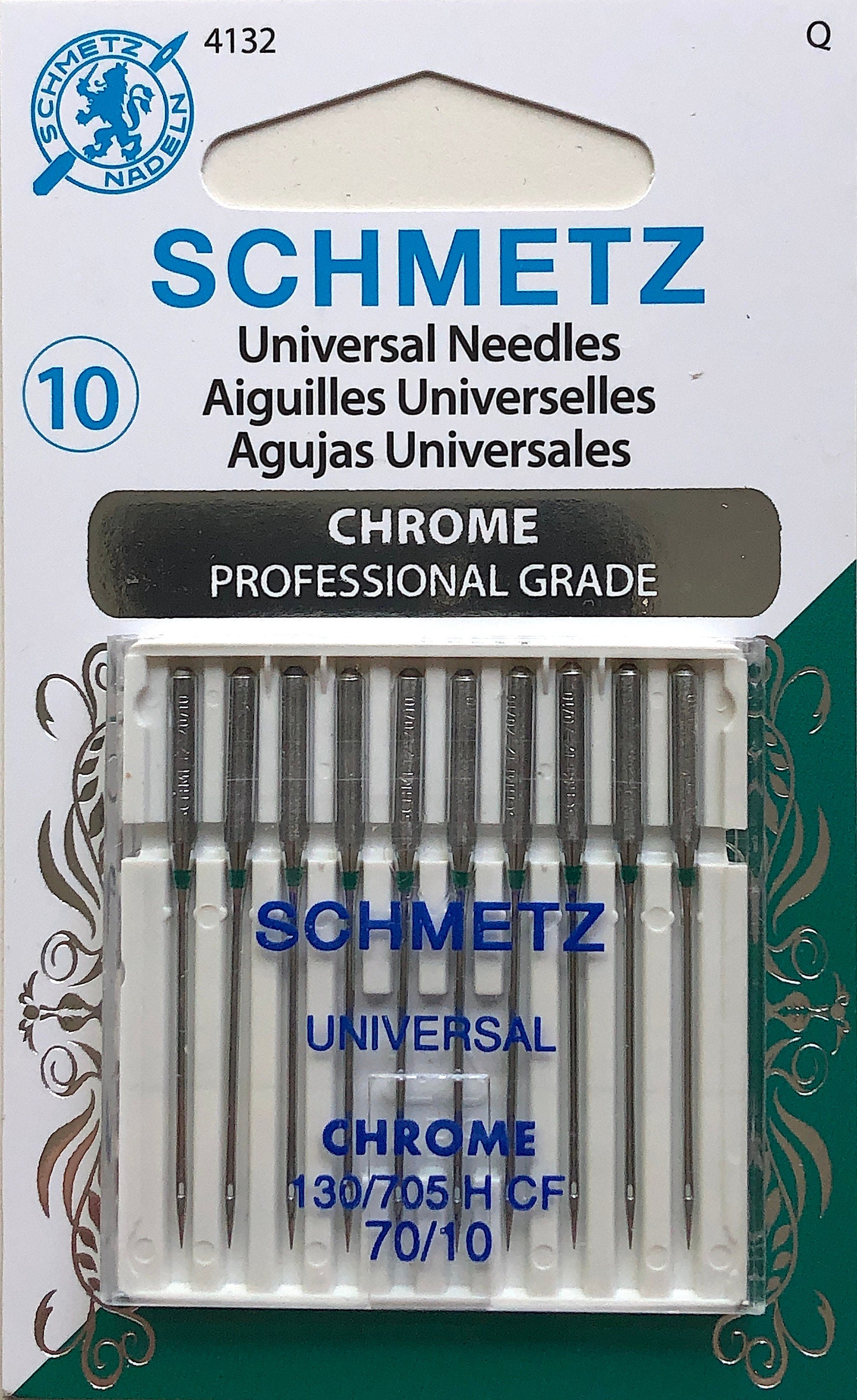 Schmetz Universal Chrome Sewing Machine Needles - 70/10