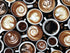 Close up of coffee in cups.