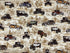 This car fabric is part of the On The Road Collection and is covered with vintage cars