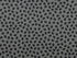 This grey cotton fabric is covered with paw prints.