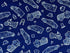 This blue fabric is covered with Emergency vehicles such as ambulances, firetrucks and police cars. This fabric is part of the Save the Day Collection.