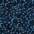 This blue Batik fabric is covered with stars and moons.
