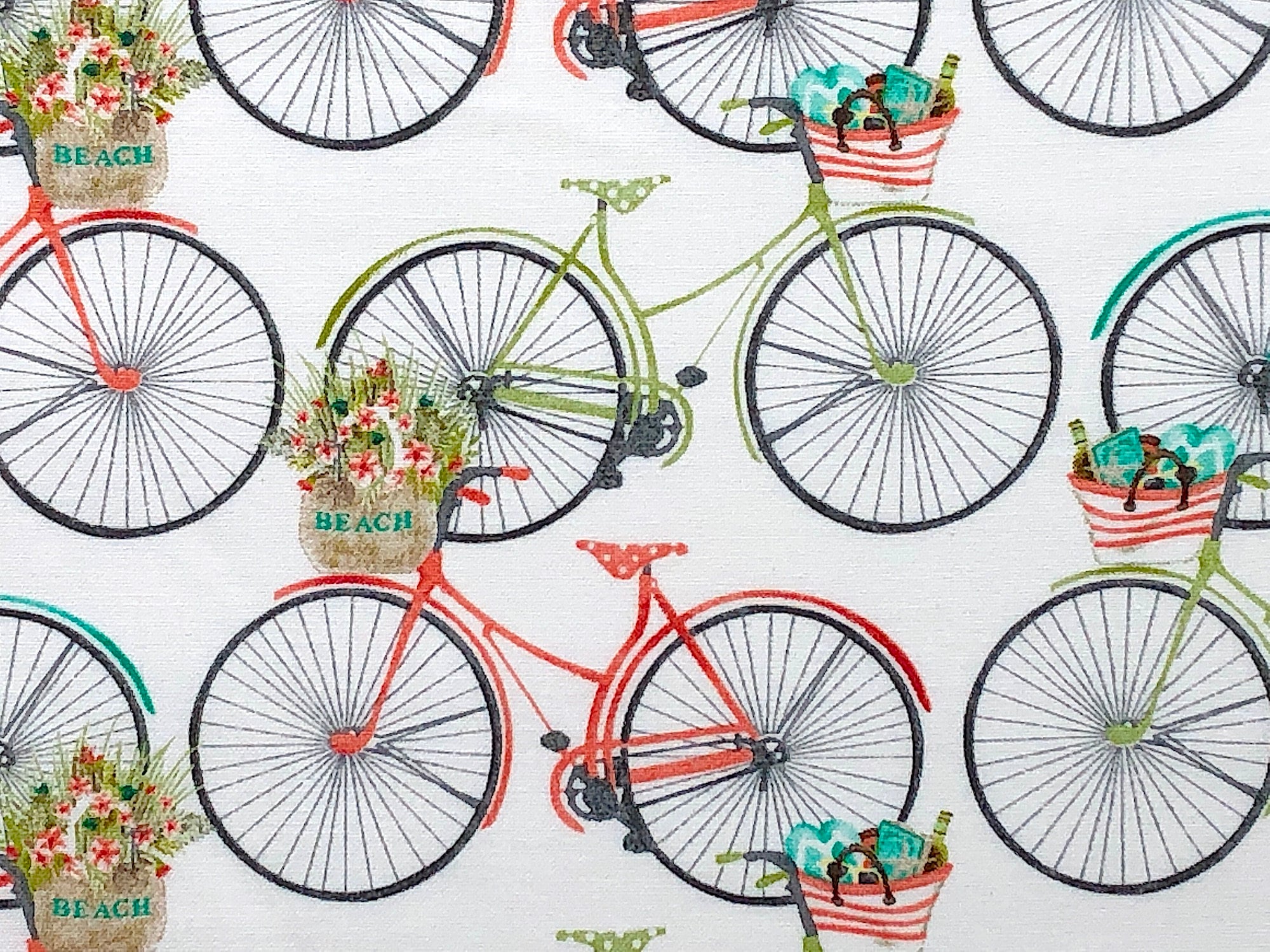 Close up of bicycles .