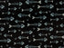 This black fabric is covered with fish bones. This fabric is part of the Kitty City collection by Andi Metz.