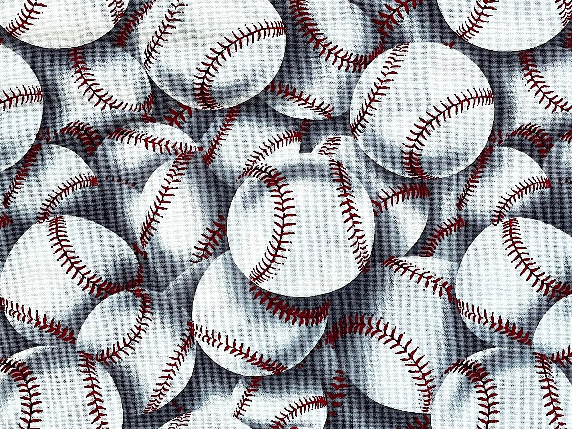 Close up of baseballs.