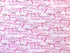This pink awareness fabric is covered with words such as love, hope, cure, believe, awareness, help, strength, overcome and more. There are also pink ribbons throughout the fabric