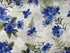 Ferns and Blue Flowers - Floral Fantasy - Cotton Fabric - Quilting Fabric - FL-279