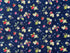This dark blue fabric is covered with strawberries and leaves, blueberries, raspberries and blackberries. This berry fabric is part of the Homemade Happiness collection by Silva Vassileva. 