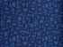 Dark blue cotton fabric covered with blue travel trailers, tents, guitars, trees, logs, shovels and more.