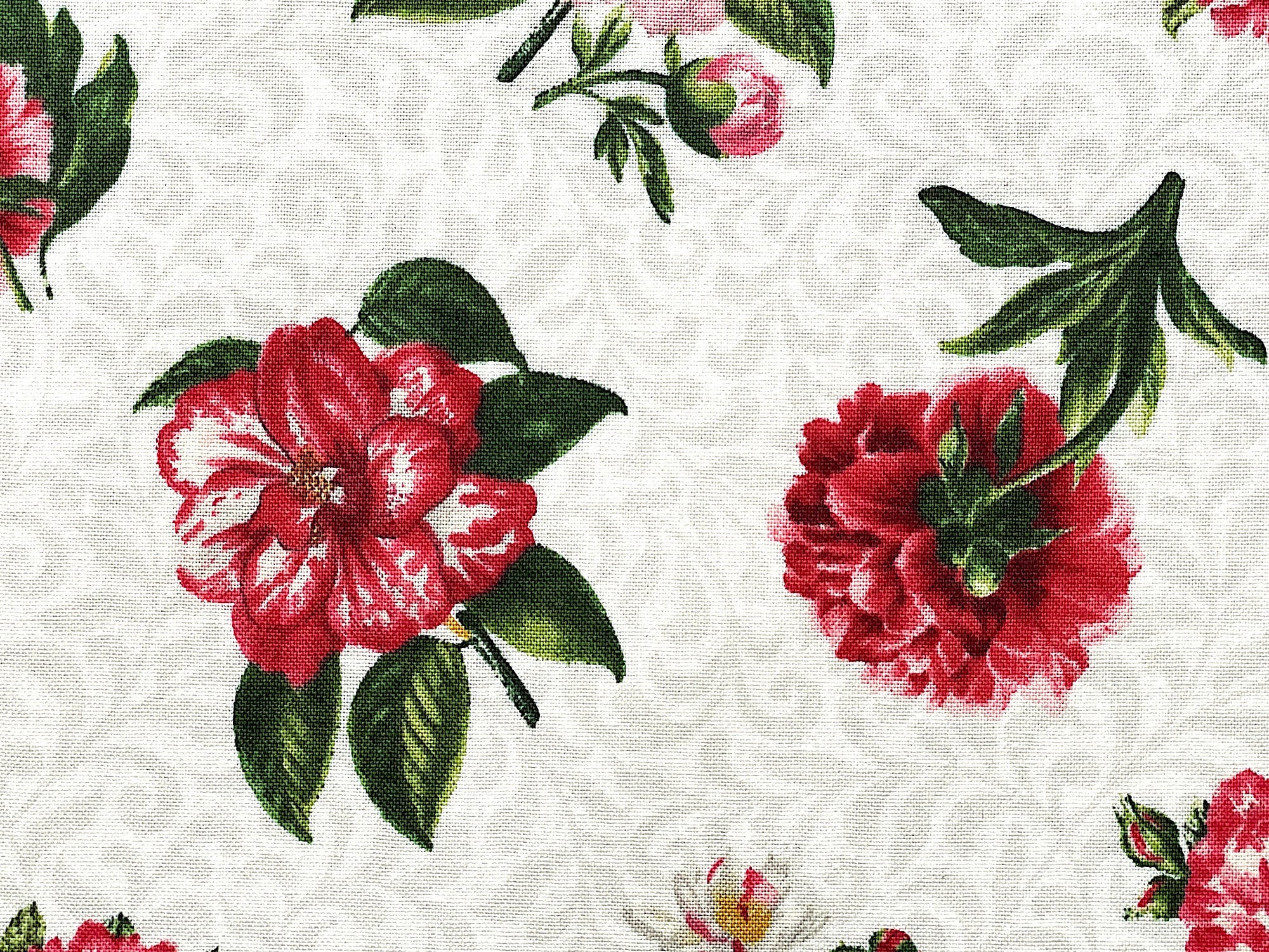 Peony Fabric - Flower Fabric - Bloom - Cotton Fabric - FL-339