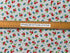 Ruler on fabric to show sizng.