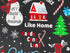 Close up of Like Home and Candy Cane Lane sayings.